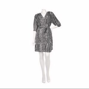 Gypsy Mara Hoffman Printed Belted Faux Wrap Dress